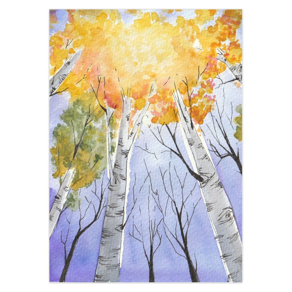Spooky Aspens Greeting Cards